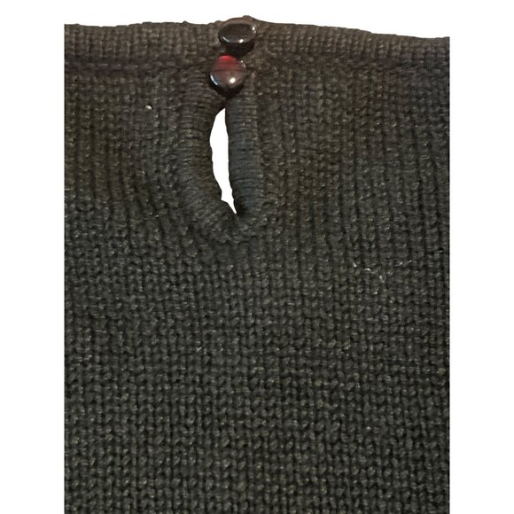 Vintage Crystal-Kobe Sequin Embroidered Sweater M Black - Picture 7 of 7